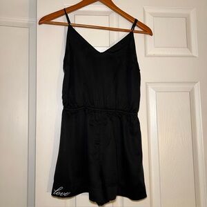 Naomi + Victorias Secret Black Romper Women's Small